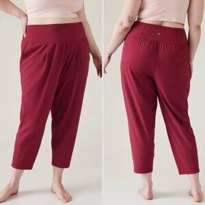 Athleta NWT Elation Yoga Pant in Raspberry Red, size 2X